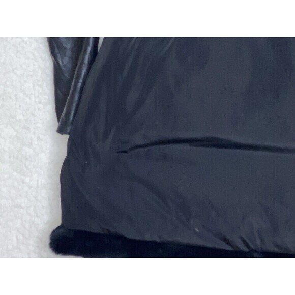 Samuele Cipriani Italian Designer Down Coat Short Sleeve Leather Cuffs Belt 42 6 - Picture 14 of 16